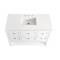 James Martin Vanities Breckenridge 48in Single Vanity, Bright White w/ 3 CM White Zeus Top 330-V48-BW-3WZ - alternate 7